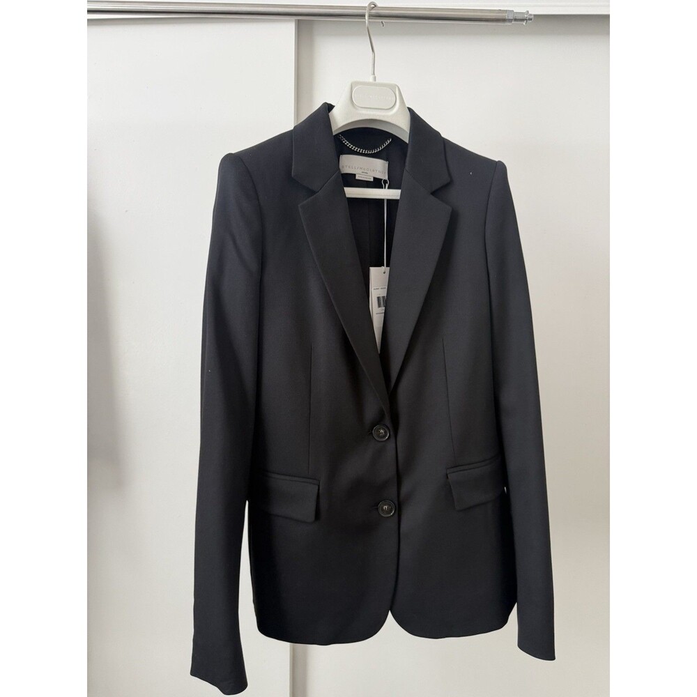 Stella McCartney Black Wool Tailored Blazer – Size 36 - Womens